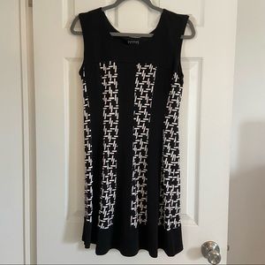 Enfocus Petite Sz 8P Black and White Dress